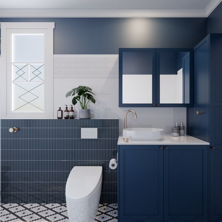 Modern Laundry Bathroom