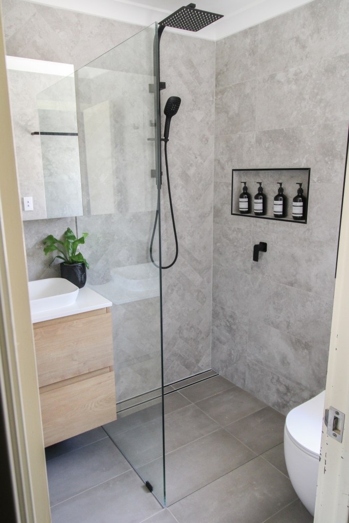 Toilet In Shower Area