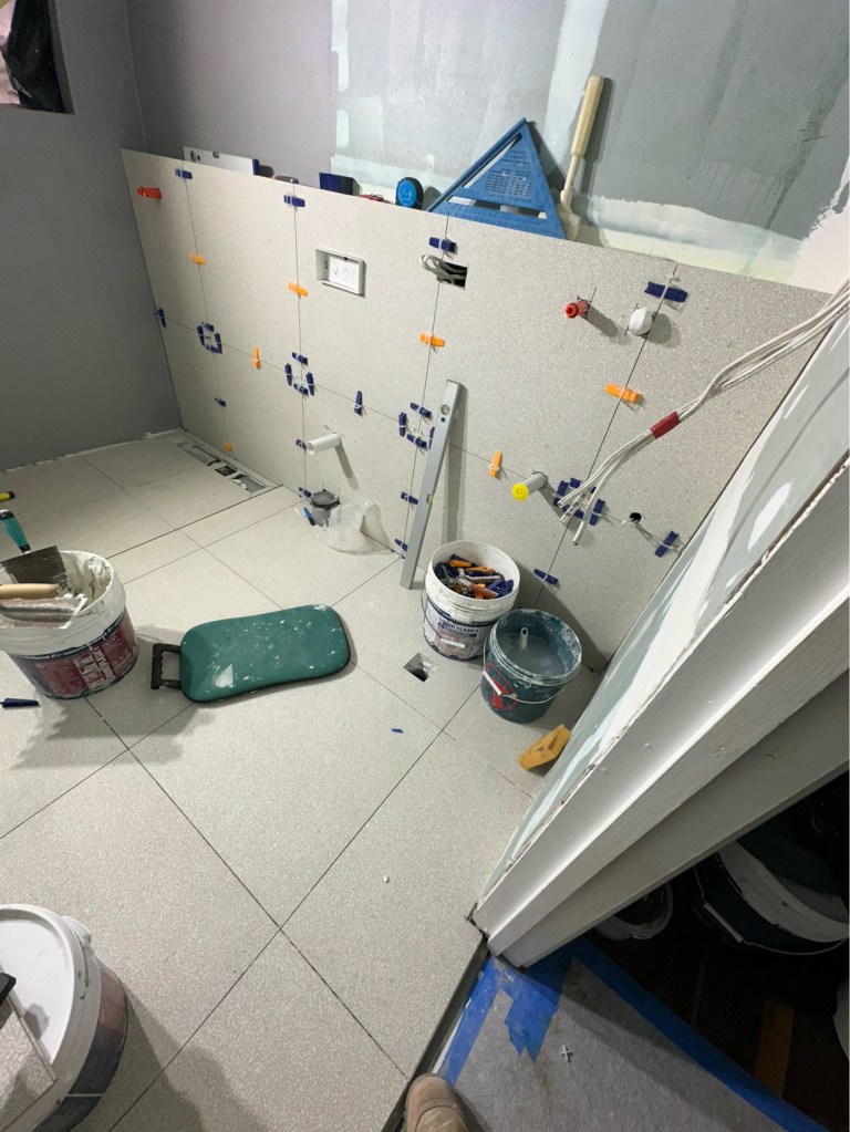 in wall cistern false wall depth Australia