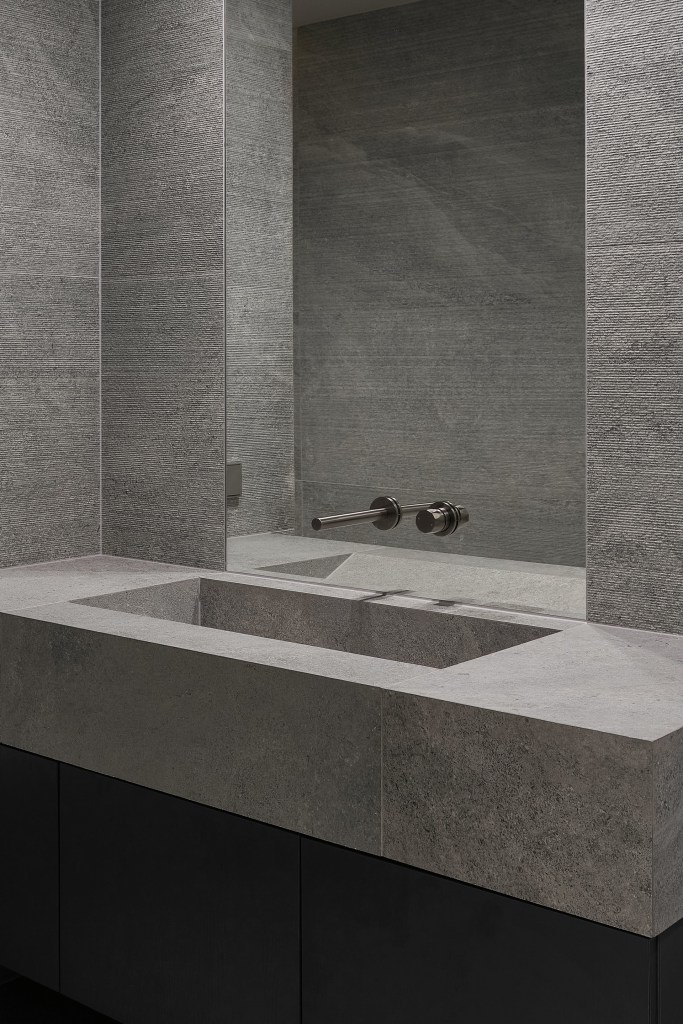 Tiled Vanity Modern Using Tiles