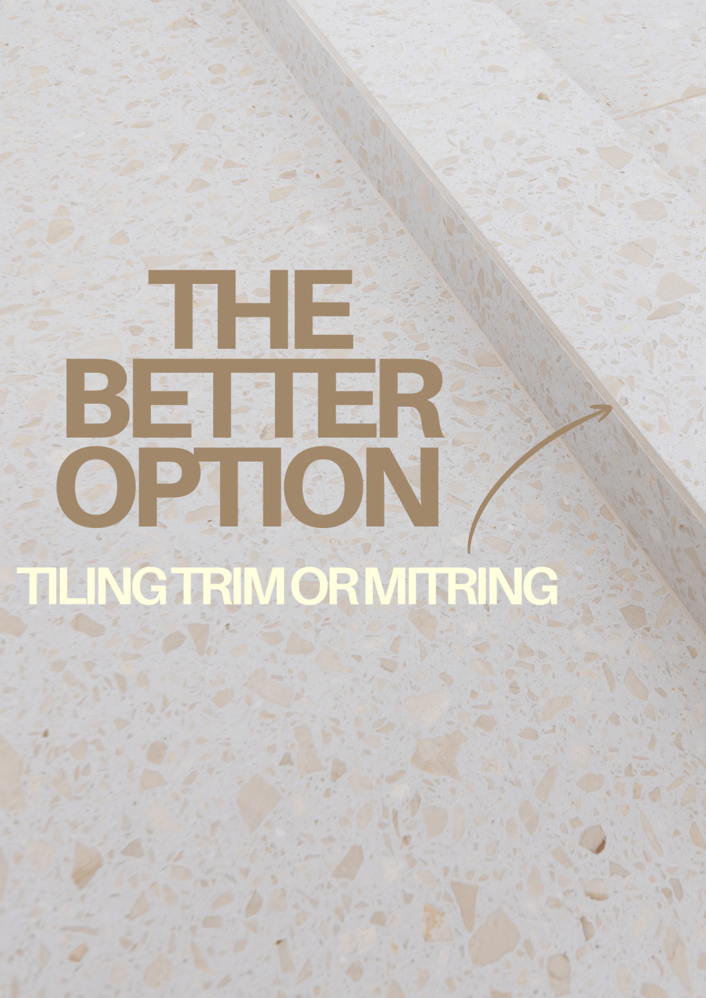 tile trim or mitred edges whats best for bathroom