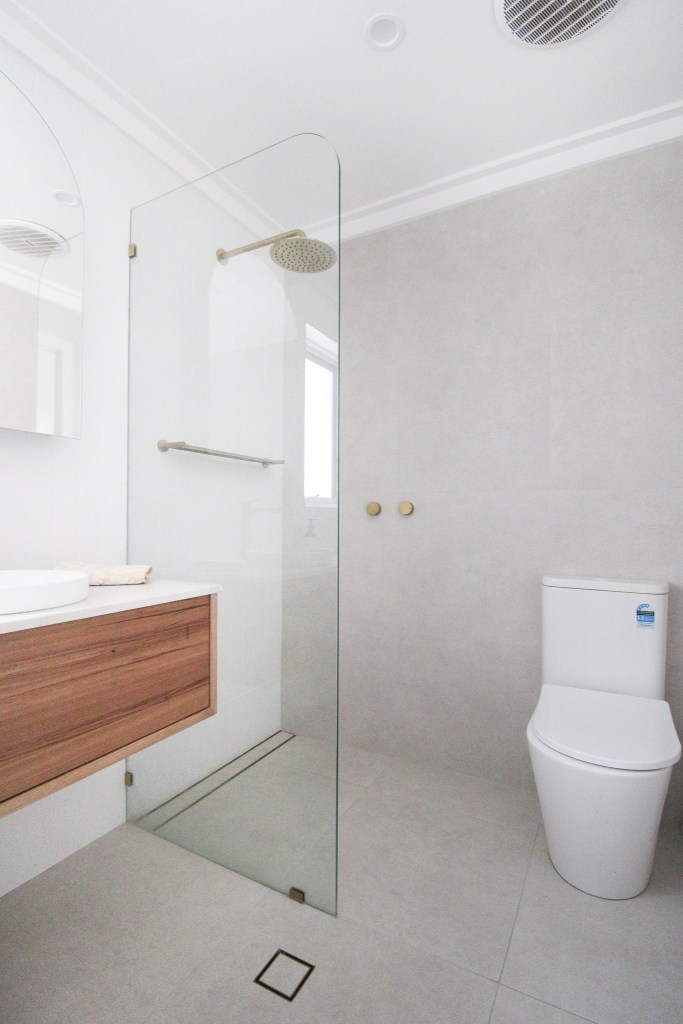 Toilet In The Shower Area