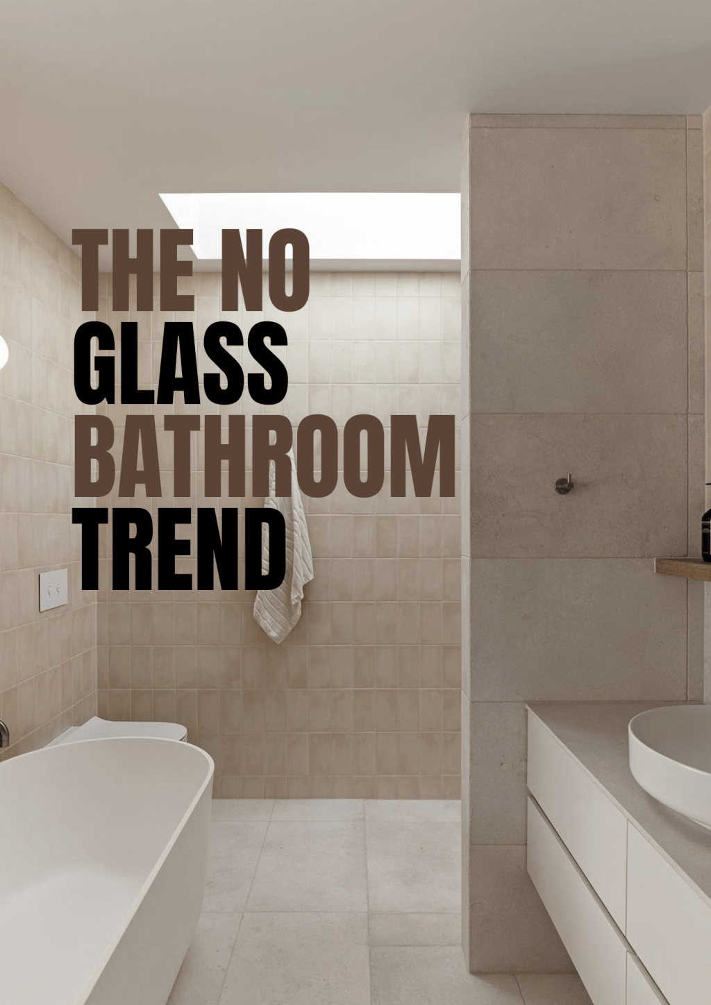 walk in shower without glass screen modern bathroom